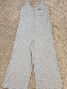 Savage X Fenty Heather Gray Wide-Leg Tank Jumpsuit